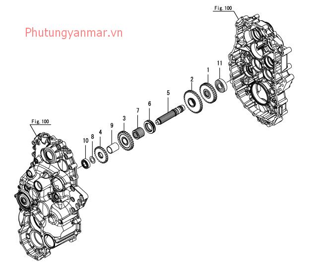 Trục truyền động di chuyển số 3